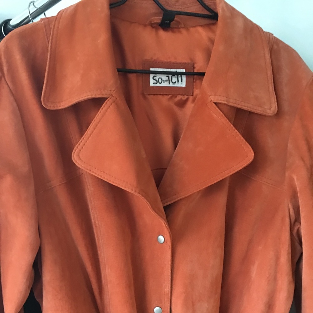 Pumpkin Suede Coat